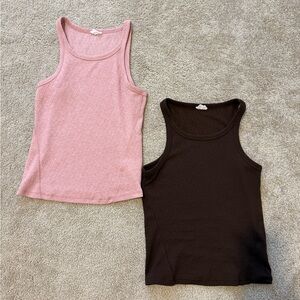 Pink and Brown Cotton On Tops